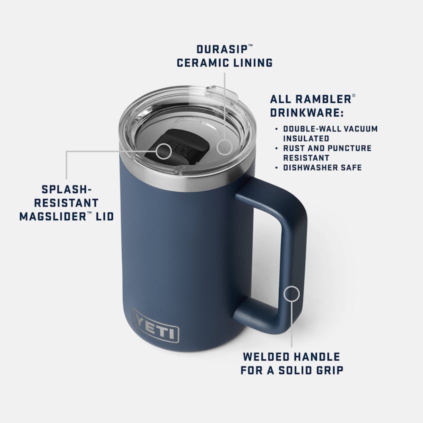 24 oz Ceramic Lined Mug: Large Coffee Cup | YETI