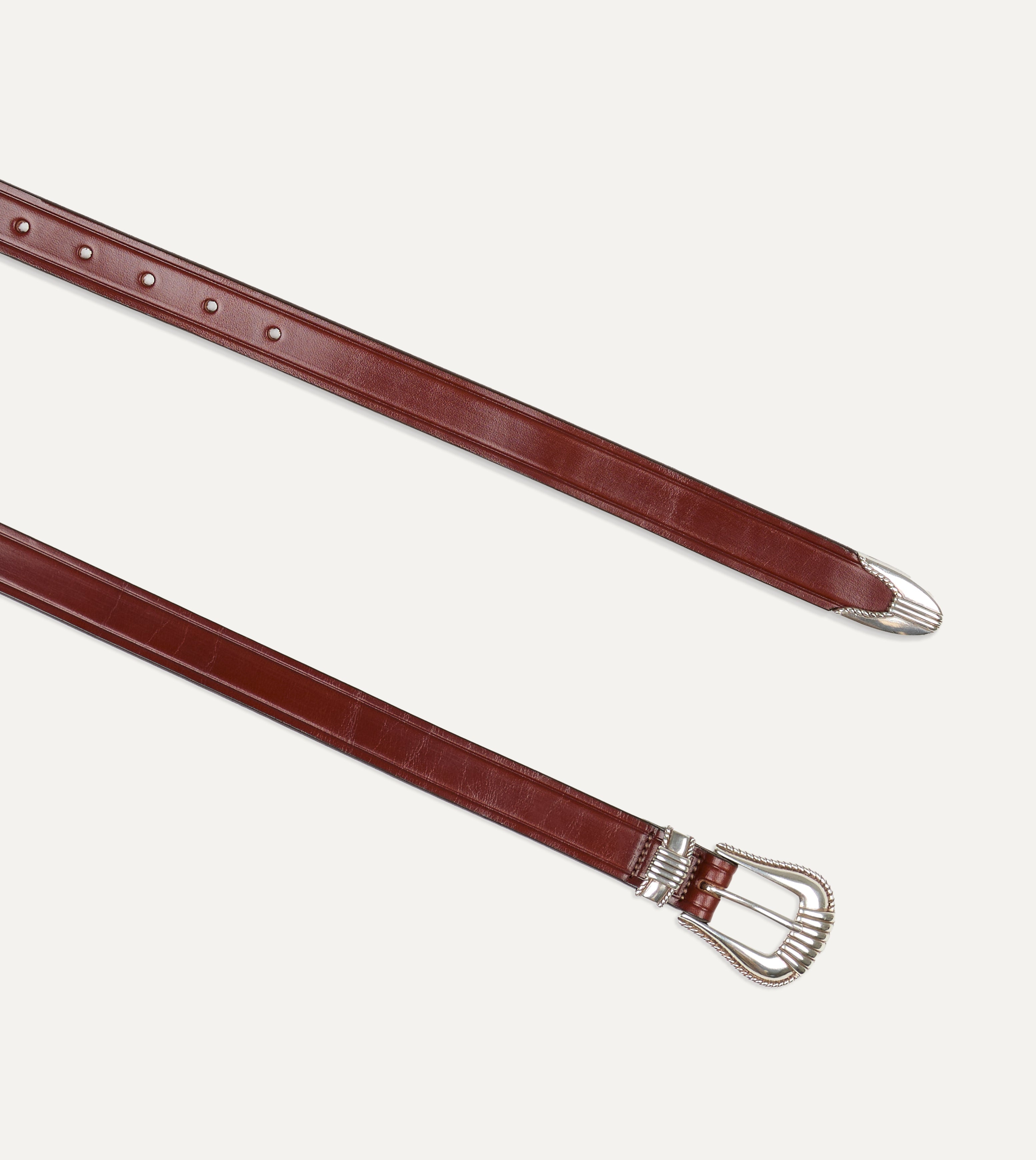 Monitaly Extended 1" Oakbark Leather Belt