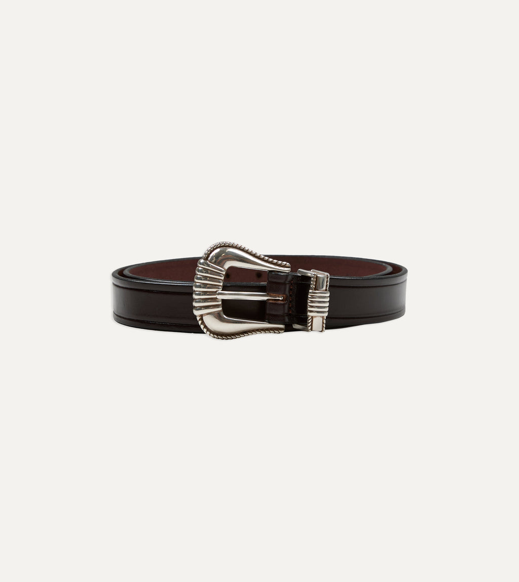 Monitaly Extended 1" Havana Leather Belt