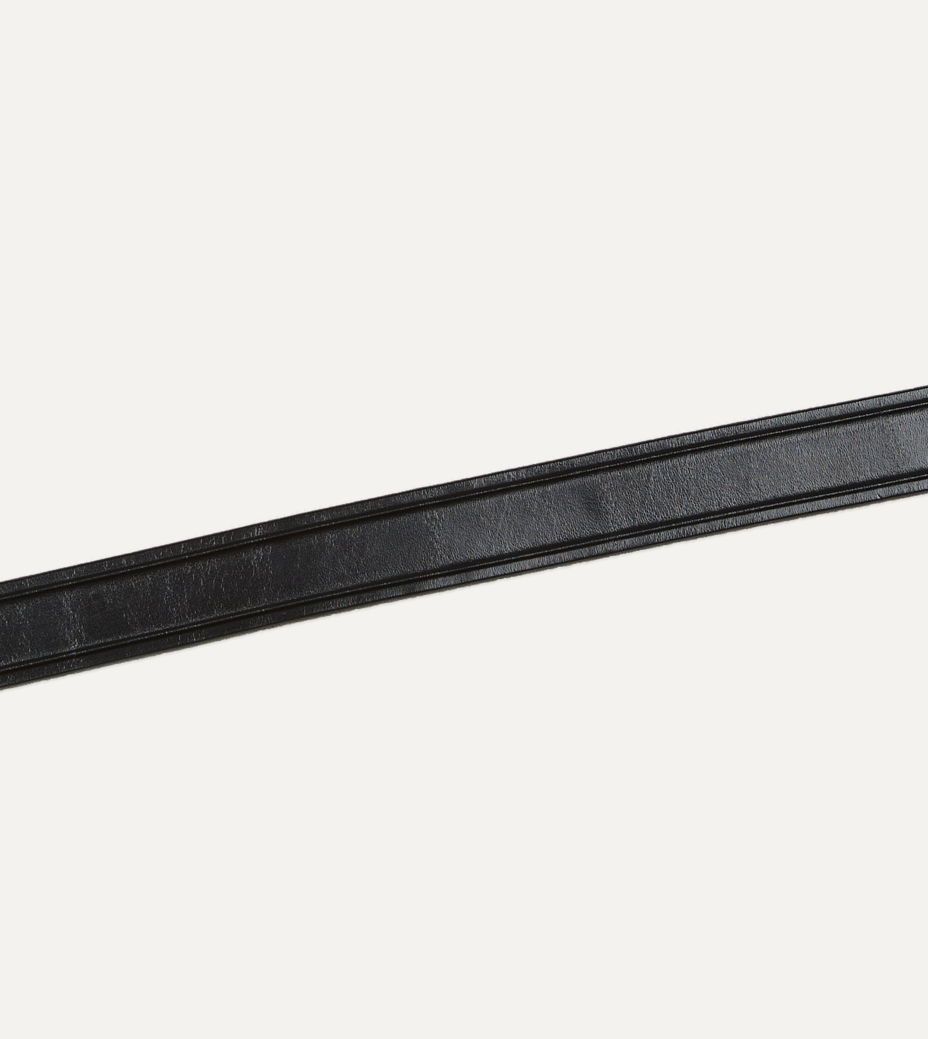 Monitaly Extended 1" Black Leather Belt