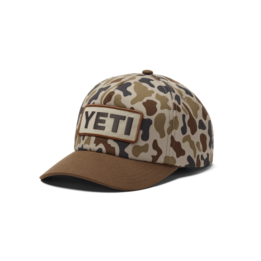 YETIÂ® Wetlands Camo Logo Badge Mid Pro Flat Brim Hat