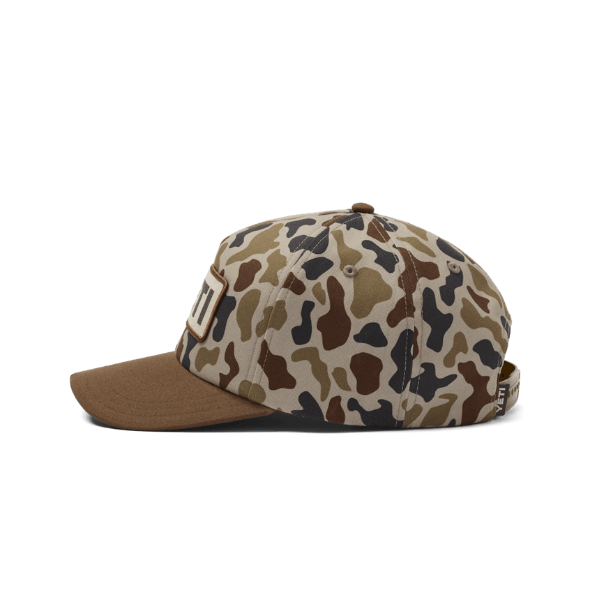 YETIÂ® Wetlands Camo Logo Badge Mid Pro Flat Brim Hat