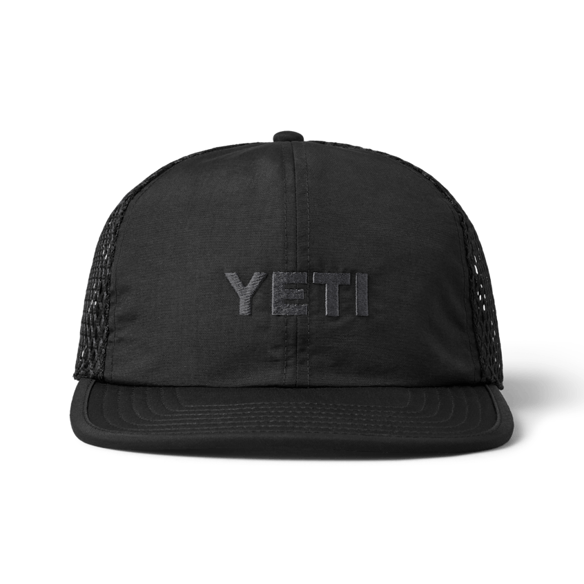 YETI Logo Performance Flat Brim Hat