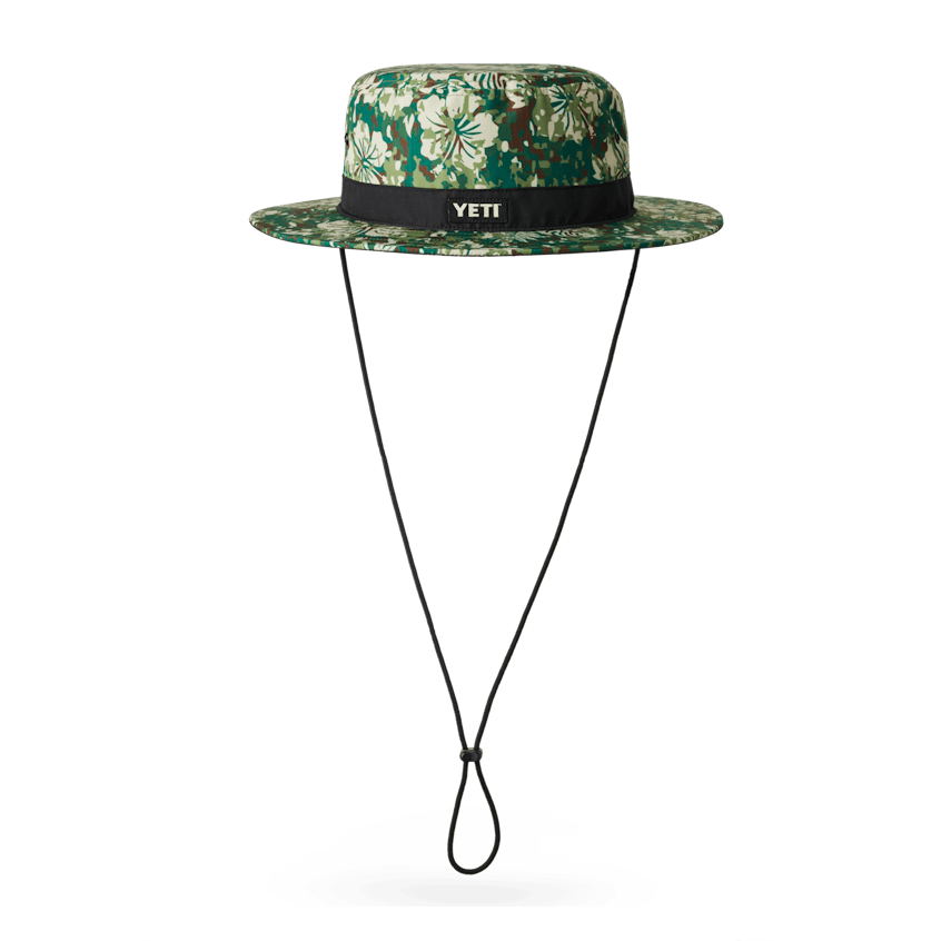 YETI Logo Hibiscus Print Boonie Hat